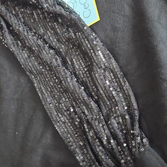 Cece,NWT,Sequin Long Sleeve Mock Neck Sweater,XS - Picture 6 of 11